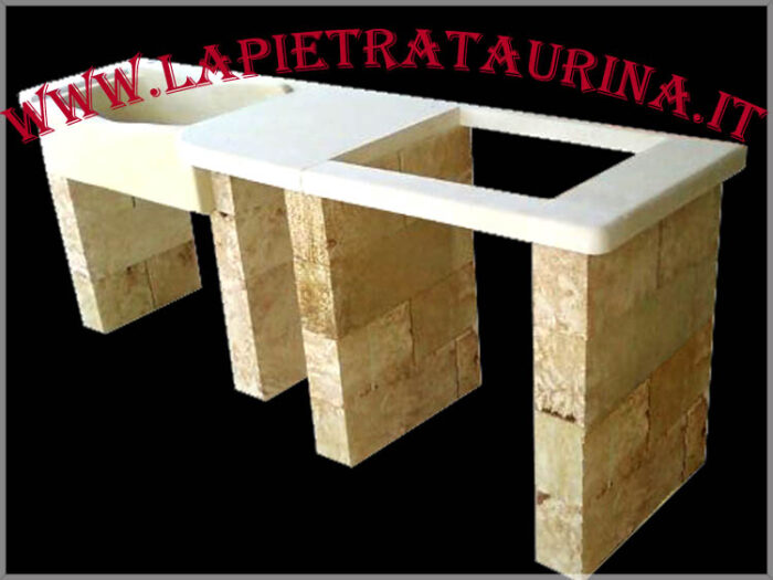 Lavello in pietra da appoggio