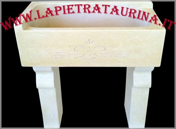 Lavelli in pietra per cucine bianchi